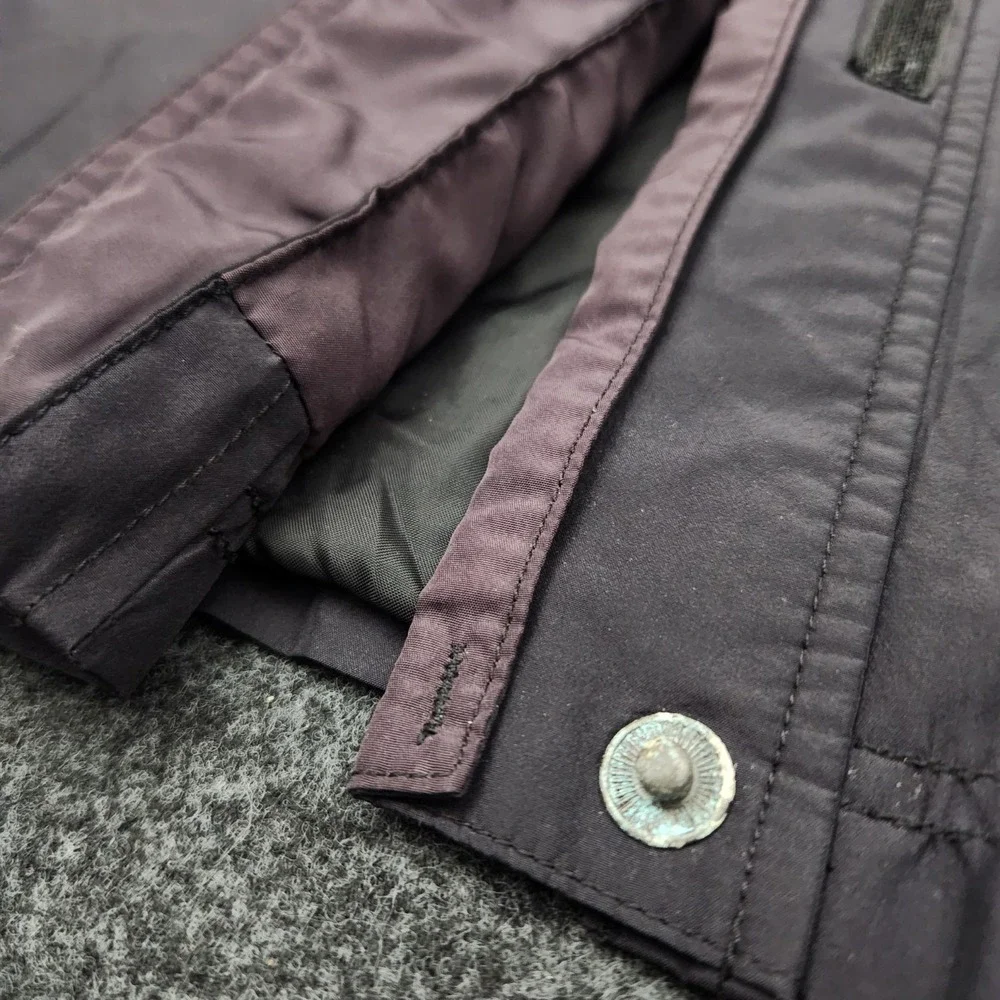 L.L. Bean Womens Medium Black Gortex Extreme Wet Weather Full Zip Hooded Jacket - Picture 12 of 12